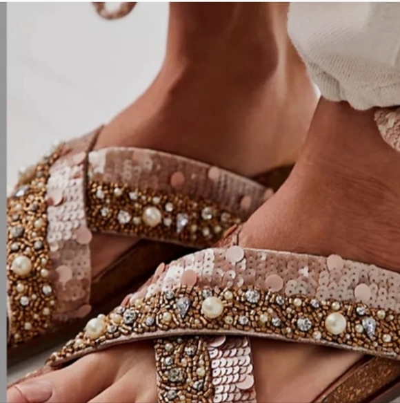 NWOT Free People Moon Child Sandals - Picture 3 of 16